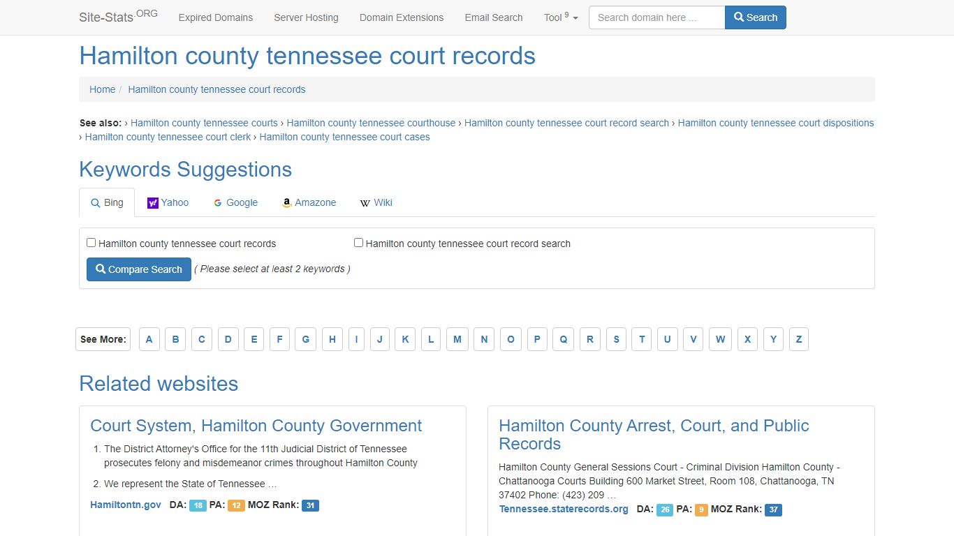 Hamilton county tennessee court records